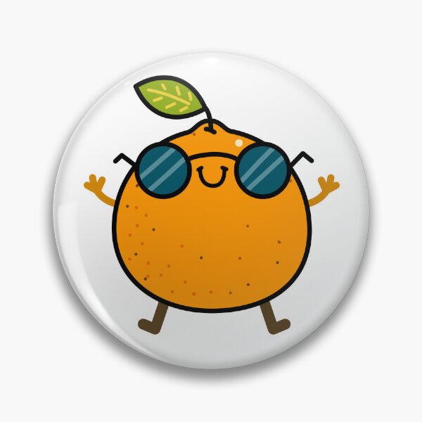 Item preview, Kawaii Orange With Sunglasses designed and sold by kawaiilife.