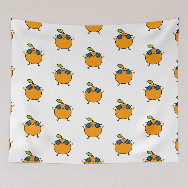 Item preview, Kawaii Orange With Sunglasses designed and sold by kawaiilife.