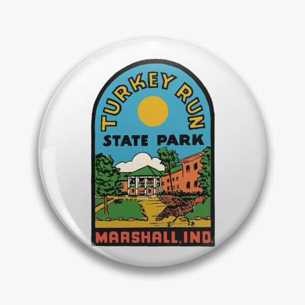 Artikelvorschau, Turkey Run State Park im Vintage-Stil entworfen und verkauft von Decal Mania.