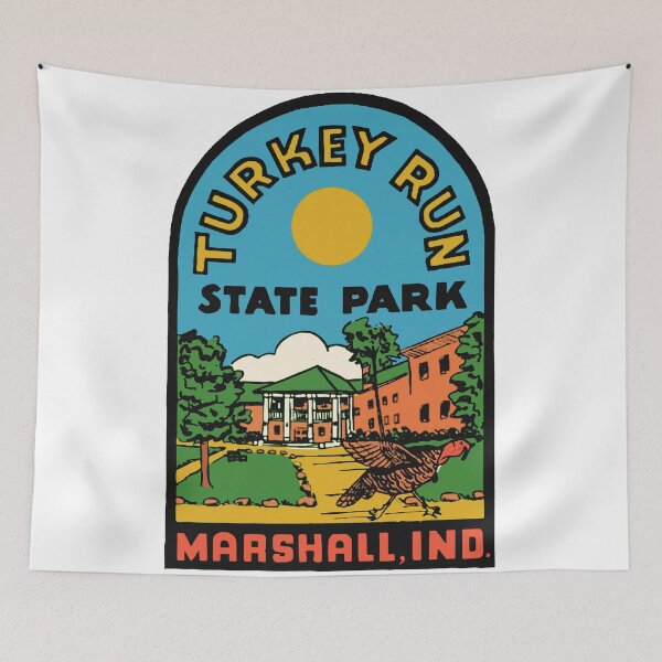 Item preview, Vintage Style Turkey Run State Park designed and sold by Decal Mania.
