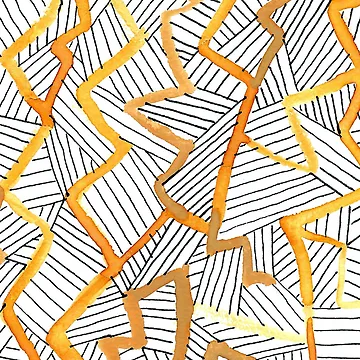 Artwork thumbnail, Lightning Linework by Gwendolyn Webb Art