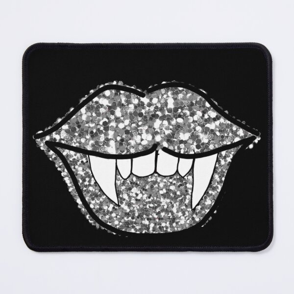 Item preview, Silver Glitter Fang Lips designed and sold by Regina DuBois.