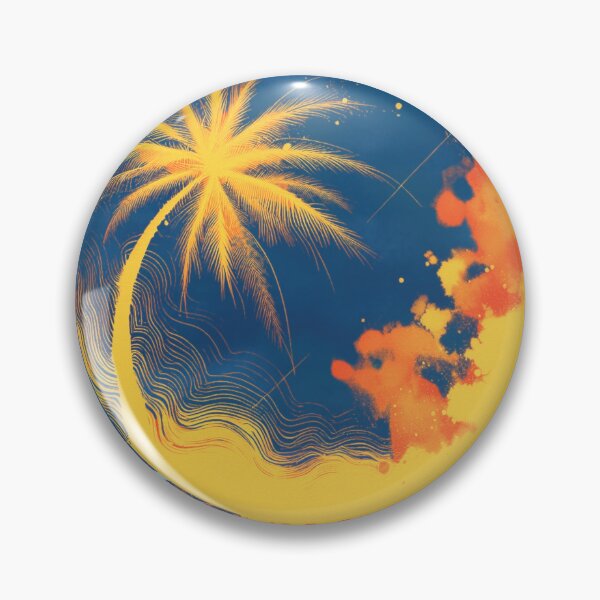 Item preview, Palm Tree and a Cool Sunset designed and sold by HausKatz.