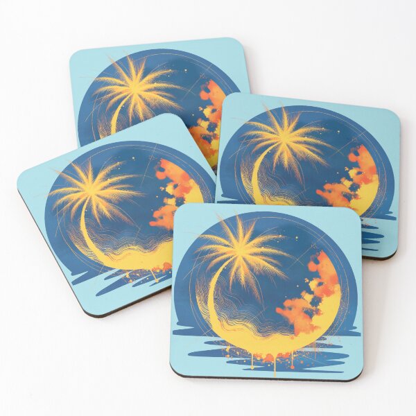 Item preview, Palm Tree and a Cool Sunset designed and sold by HausKatz.