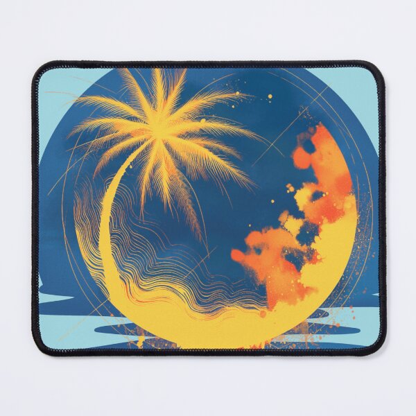 Item preview, Palm Tree and a Cool Sunset designed and sold by HausKatz.