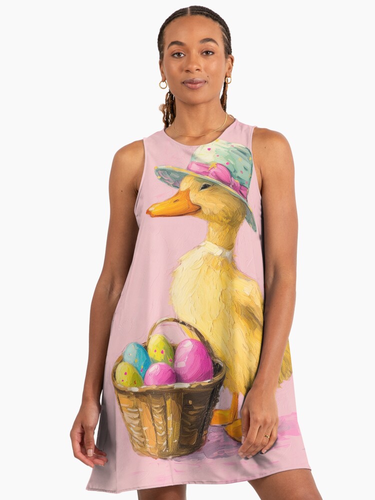 Ducky Easter Easter Bunny A-Line Dress