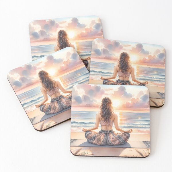 Item preview, Pink Sunset Oneness designed and sold by YogaBliss.