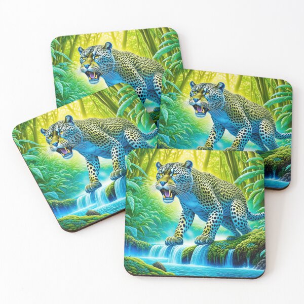 Item preview, Indo Chinese Leopard in a Rain Forest Stream designed and sold by HippieFarms11.