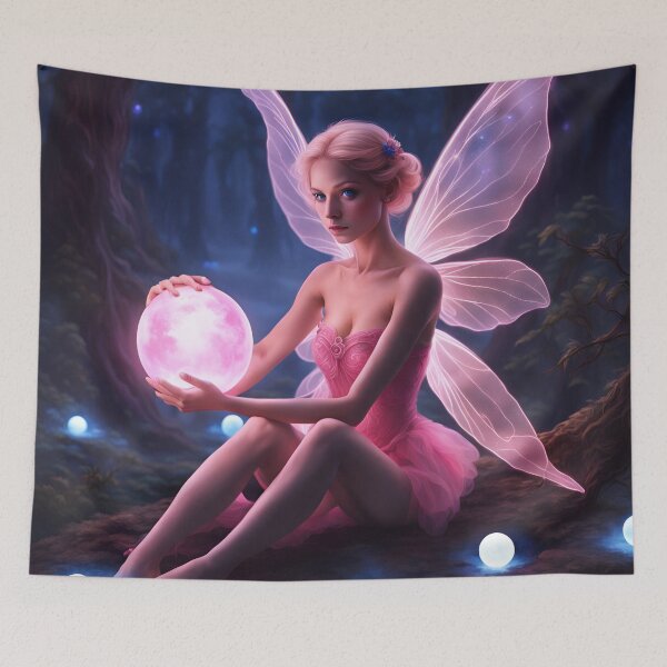 Item preview, Pink Fairy playing with light orbs. designed and sold by Kenosuke78.