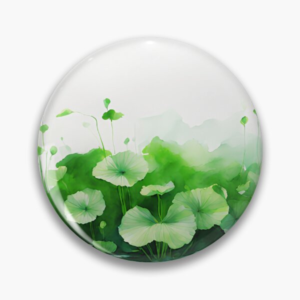 Artikelvorschau, Grüne Wasserpflanzen Impressionismus-Aquarell für iPad-Tapete oder dekorative Kunst entworfen und verkauft von boyangyang.