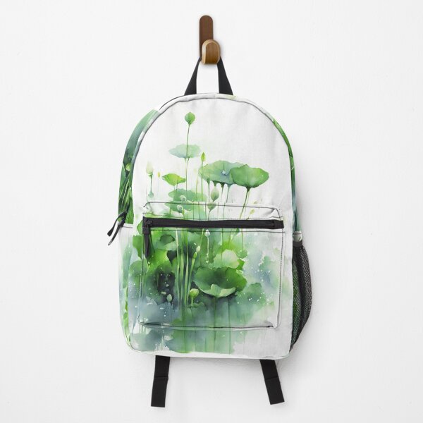 Item preview, green aquatic plants impressionism watercolor for iphone wallpaper or decorative art designed and sold by boyangyang.