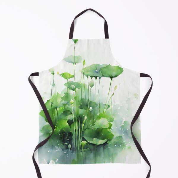 Item preview, green aquatic plants impressionism watercolor for iphone wallpaper or decorative art designed and sold by boyangyang.