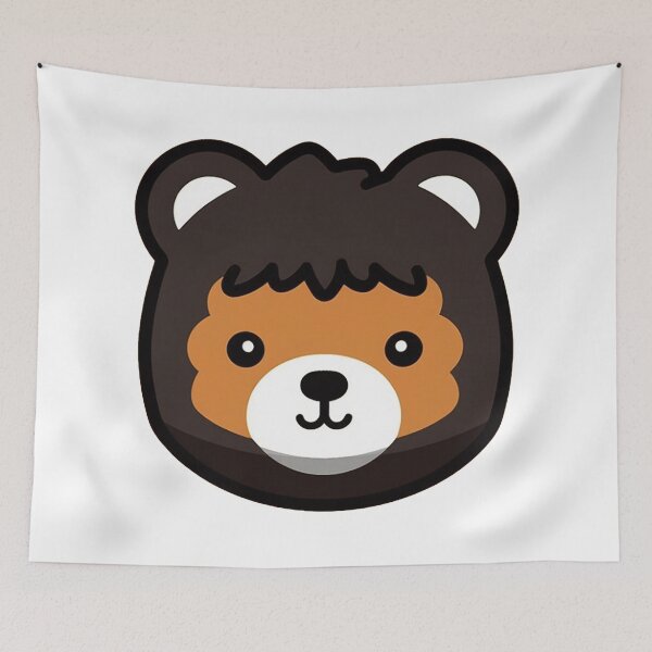 Item preview, Cute bear in a bear hoodie designed and sold by Zen Lael.