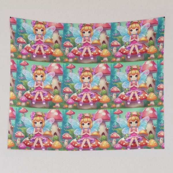 Item preview, anime fairy and frog designed and sold by Zelda50.