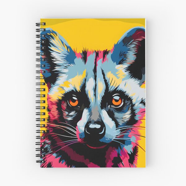 Item preview, Civet portrait art. animal colorful. Animal throw pillow.  designed and sold by formform.