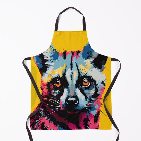Item preview, Civet portrait art. animal colorful. Animal throw pillow.  designed and sold by formform.