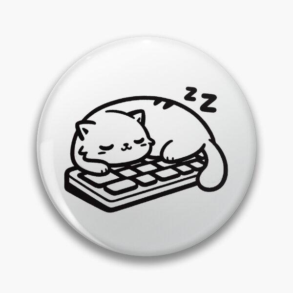 Item preview, Sleeping Cat on a Keyboard designed and sold by EcoVice.