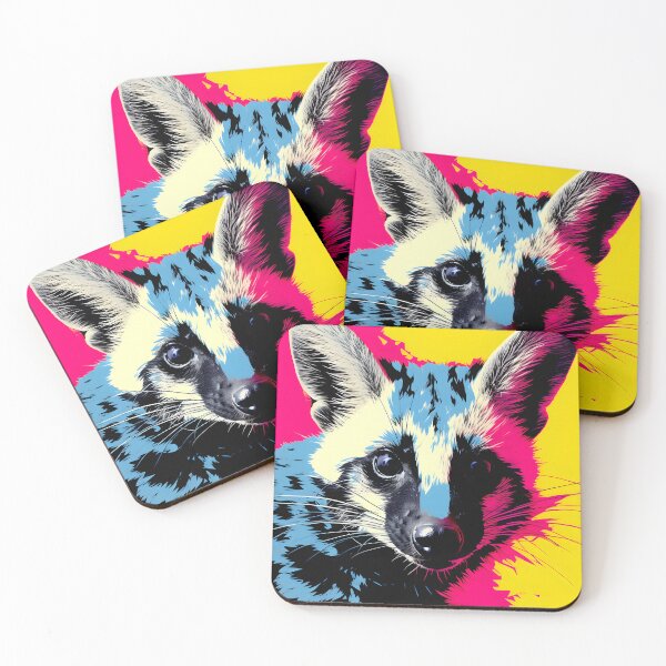 Item preview, Civet portrait art. animal colorful. Animal throw pillow.  designed and sold by formform.