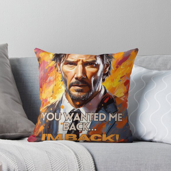 Item preview, You Wanted Me Back, I'm Back - Watercolor Keanu Reeves Portrait designed and sold by Vicky021.