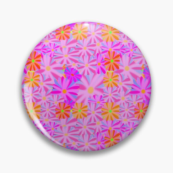 Item preview, Floral Pattern in Bright Colors - Hand-drawn / Pink, Yellow, Purple, Orange, and Yellow Flowers designed and sold by Victoria Rose.