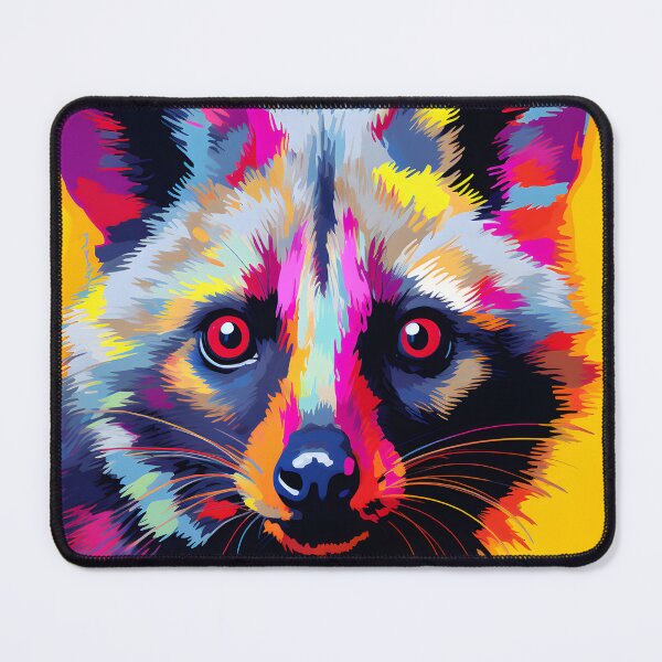 Item preview, Civet portrait art. animal colorful. Animal throw pillow.  designed and sold by formform.