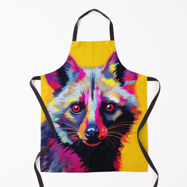 Item preview, Civet portrait art. animal colorful. Animal throw pillow.  designed and sold by formform.