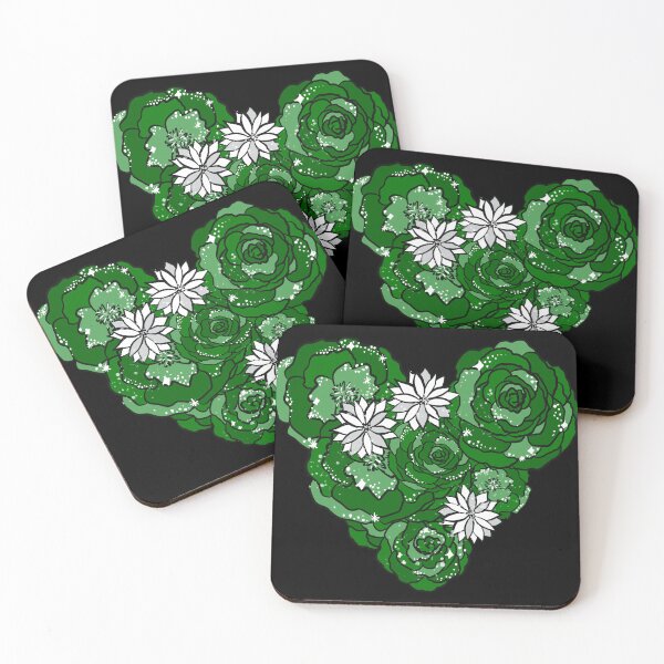 Item preview, Green Heart of Roses and Daisies designed and sold by Victoria Lehnard.