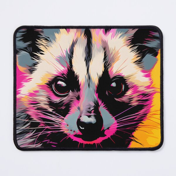Item preview, Civet portrait art. animal colorful. Animal throw pillow.  designed and sold by formform.