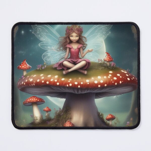 Item preview, moonlight fairy on toadstool designed and sold by Zelda50.