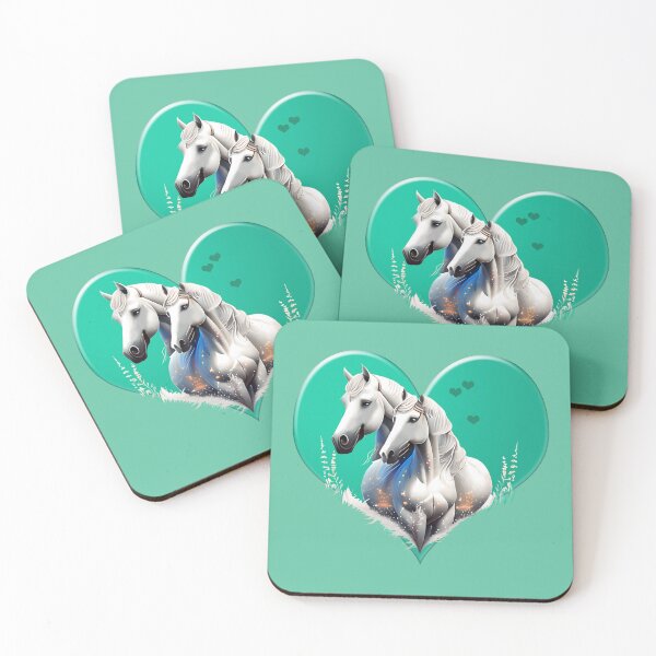 Item preview, Hearts horses lovers Camargue designed and sold by Astralia.