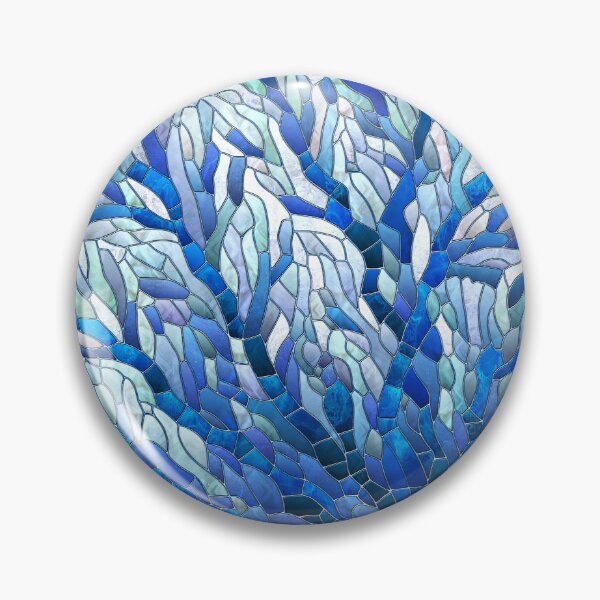 Item preview, Blue Sea Fan Coral mosaic art designed and sold by k9printart.