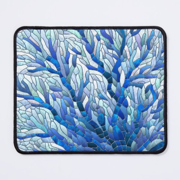 Item preview, Blue Sea Fan Coral mosaic art designed and sold by k9printart.