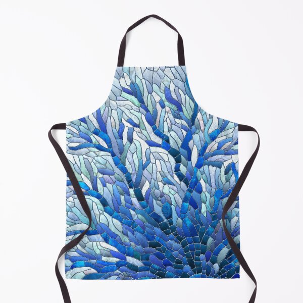 Item preview, Blue Sea Fan Coral mosaic art designed and sold by k9printart.