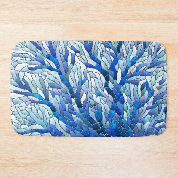 Item preview, Blue Sea Fan Coral mosaic art designed and sold by k9printart.