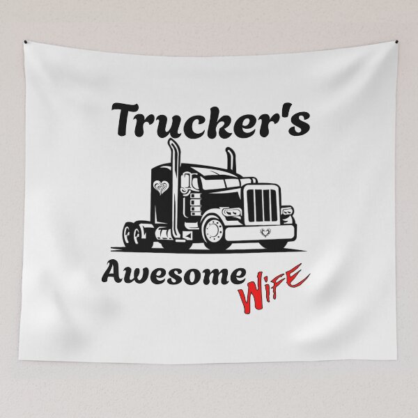 Item preview, Trucker's Awesome Wife - Queen of the Road designed and sold by DrewonDesigns.