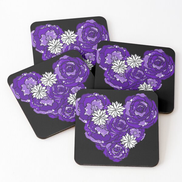 Item preview, Purple Heart of Roses and Daisies designed and sold by Victoria Lehnard.