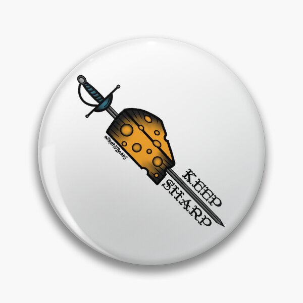 Item preview, “Keep Sharp” Flash Tattoo designed and sold by IntrepidBeans.