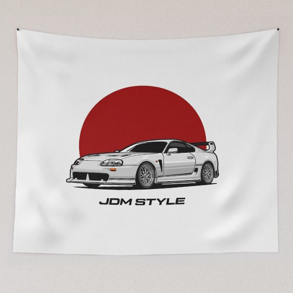 Item preview, JDM Style Toyota Supra White designed and sold by vektoranda.