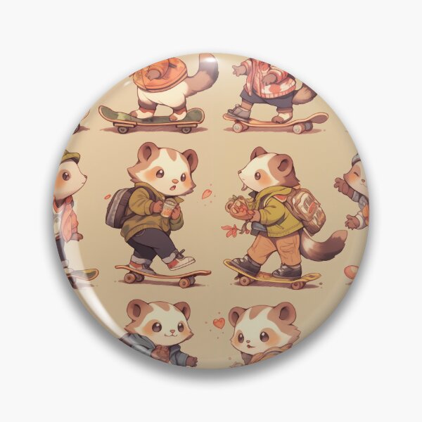 Item preview, Cute Cats Skateboarding Patterns designed and sold by Evanssdas.