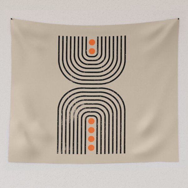Item preview, Mid Century Modern Arch Art No. 004-ORANGE by Bossy Cat HomeMid Century Modern Recycled Paper Arch Art No. 004-ORANGE by Bossy Cat Home designed and sold by BossyCatHome.