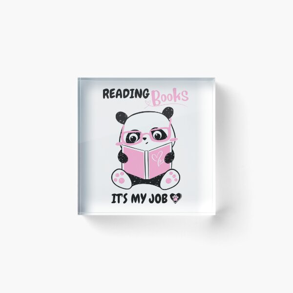 Item preview, Reading Lover Kawaii Panda  designed and sold by DrMerlin.