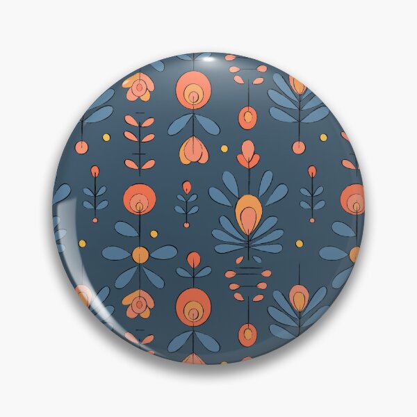 Item preview, minimal floral pattern, dark designed and sold by Sara Frane.