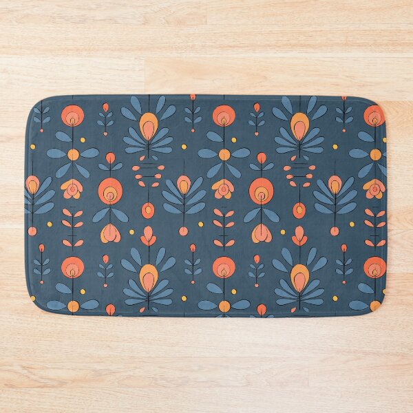 Item preview, minimal floral pattern, dark designed and sold by Sara Frane.