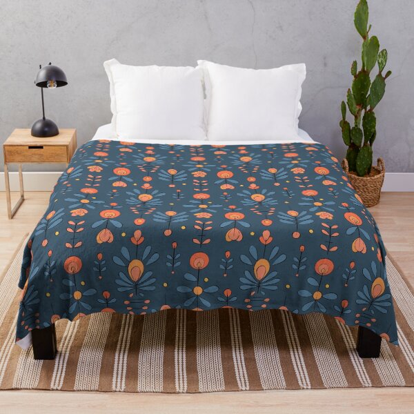 Item preview, minimal floral pattern, dark designed and sold by Sara Frane.