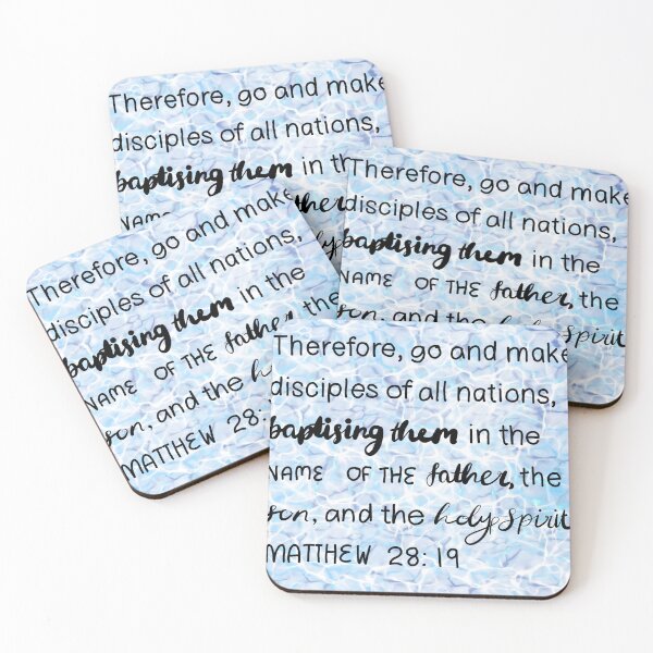 Item preview, Baptism print, go and make disciples of all nations - Matthew 28:19 designed and sold by SophieStickers0.