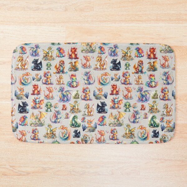 Item preview, Cute dragons pattern (grey)  designed and sold by HofTao.