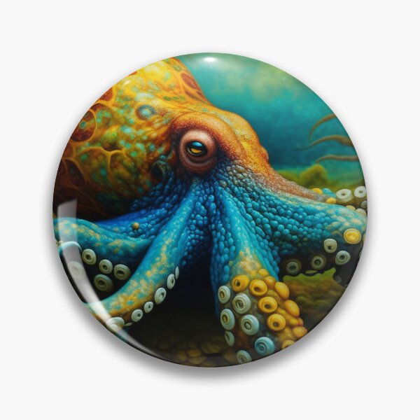Item preview, Octopus on the Sea Floor in Oil Paint designed and sold by HippieFarms11.