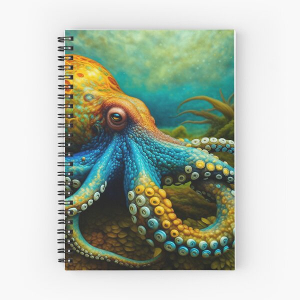 Item preview, Octopus on the Sea Floor in Oil Paint designed and sold by HippieFarms11.
