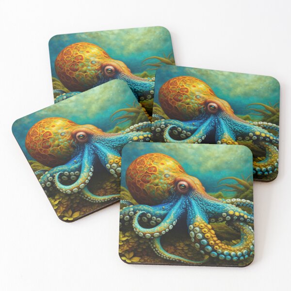 Item preview, Octopus on the Sea Floor in Oil Paint designed and sold by HippieFarms11.
