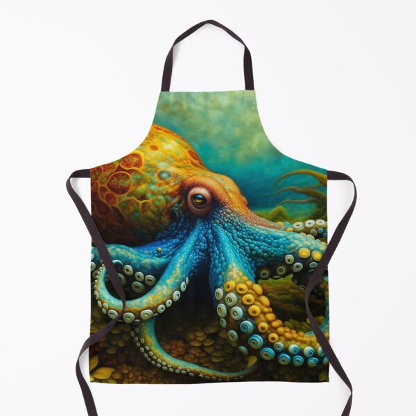 Item preview, Octopus on the Sea Floor in Oil Paint designed and sold by HippieFarms11.